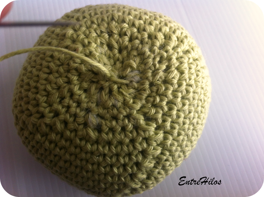 tutorial manzana amigurumi