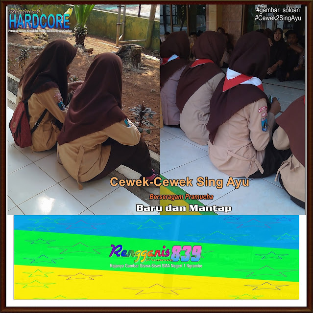 Gambar Soloan Spektakuler Terbaik di Indonesia - Gambar Siswa-Siswi SMA Negeri 1 Ngrambe Cover Berseragam Pramuka - 6 RG