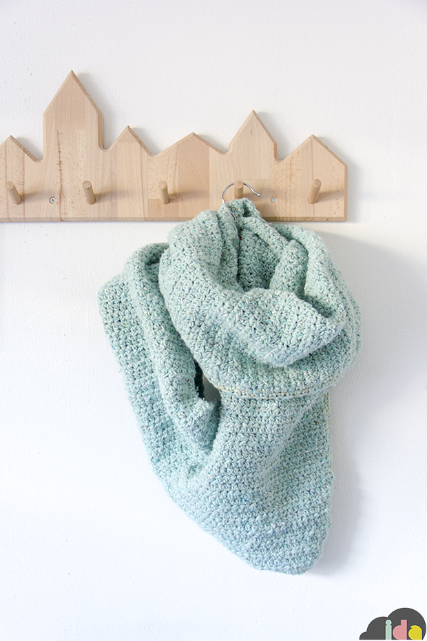 Crochet scarf + shawl "Luna"