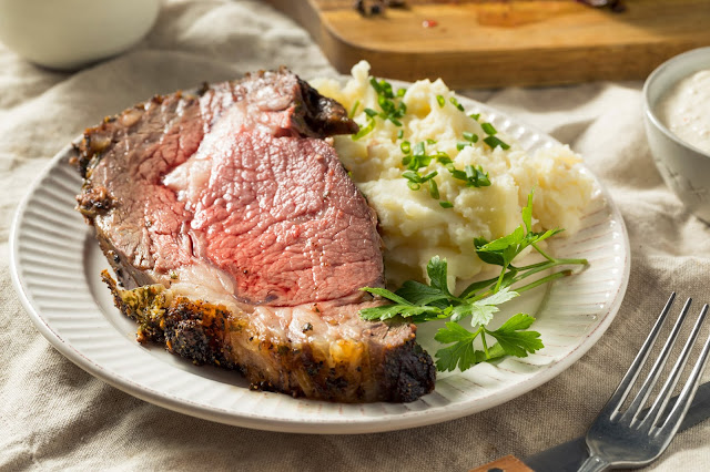 Perfectly Cooked Prime Rib
