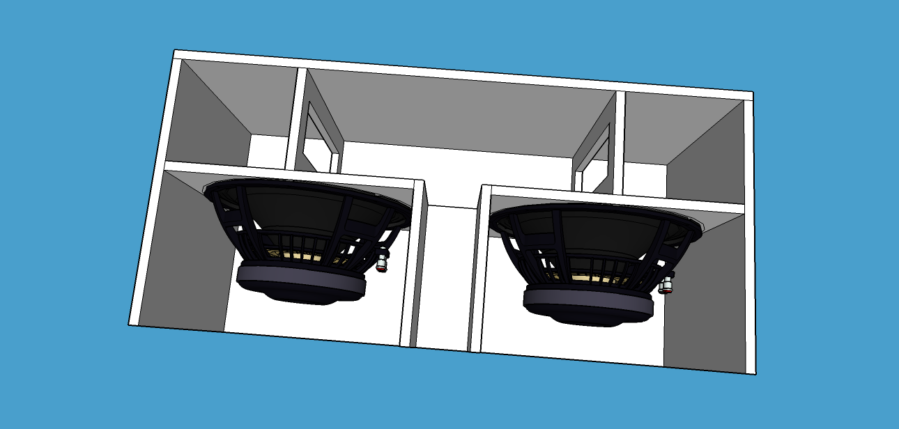 AUDIOCAR PY Caja bandpass TS2 para JBL Tornado 15SWT3000