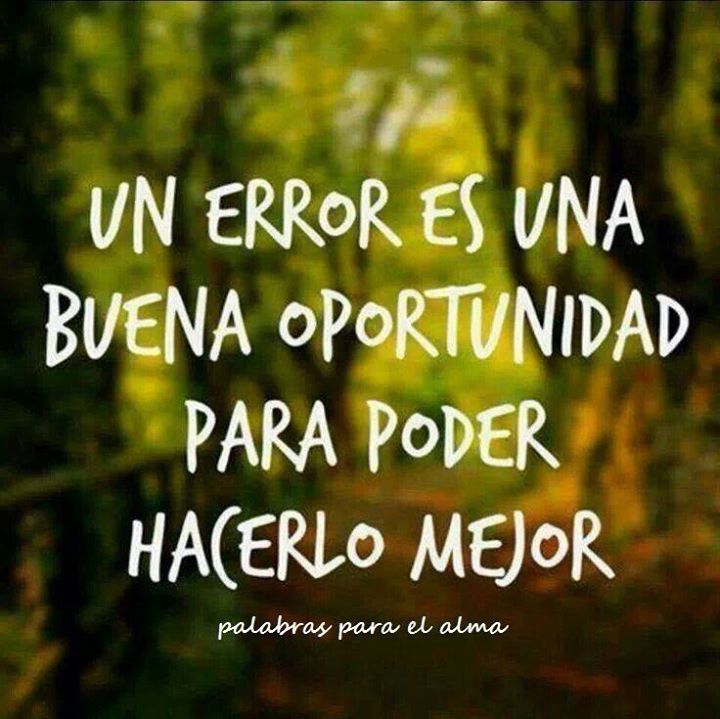 VIVE EL MUNDO A TU MANERA: Los Errores