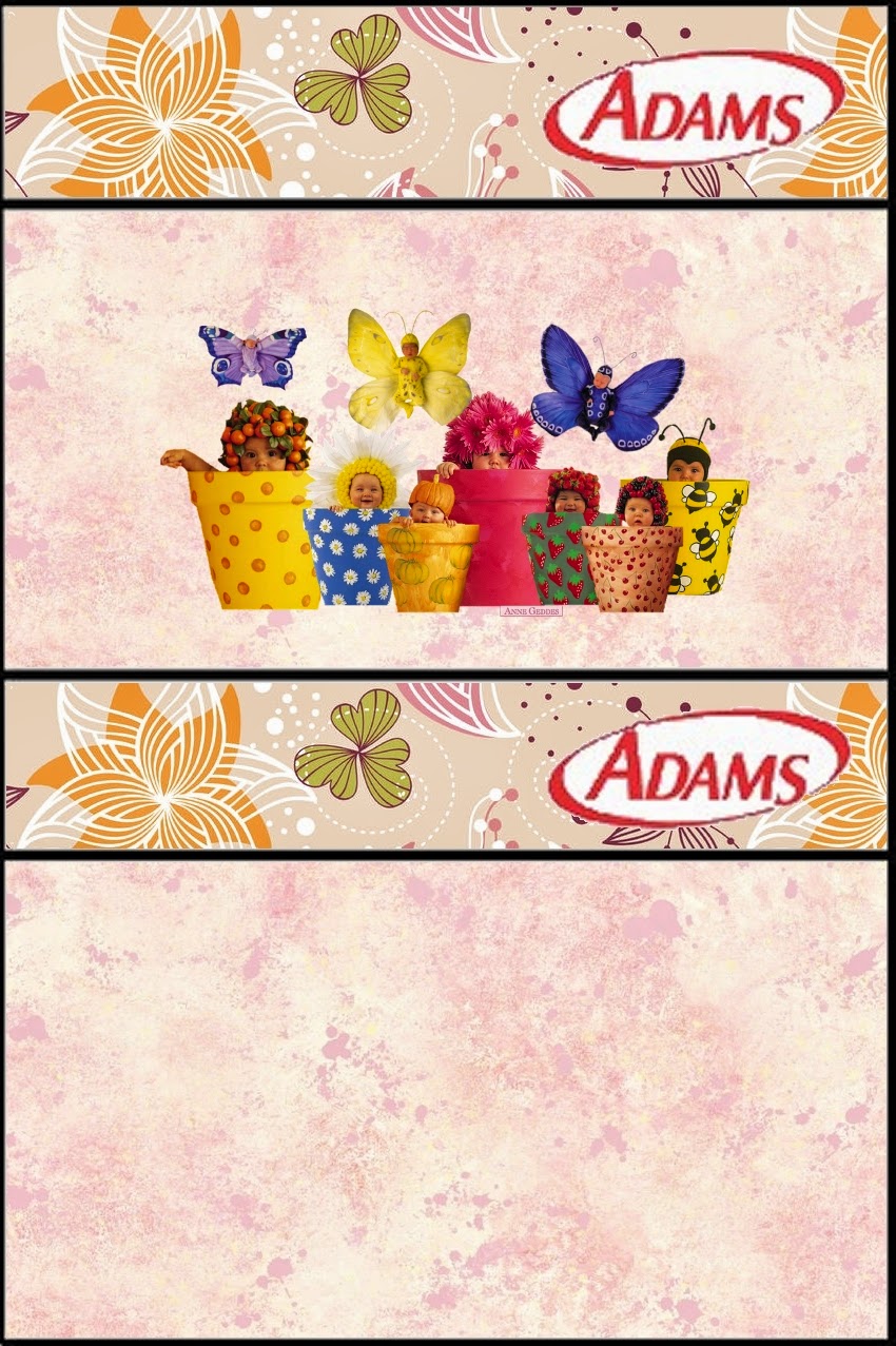 Bebés de Anne Geddes: Etiquetas de Candy bar para Primavera. Etiquetas de Bebés de Anne Geddes para imprimir gratis.