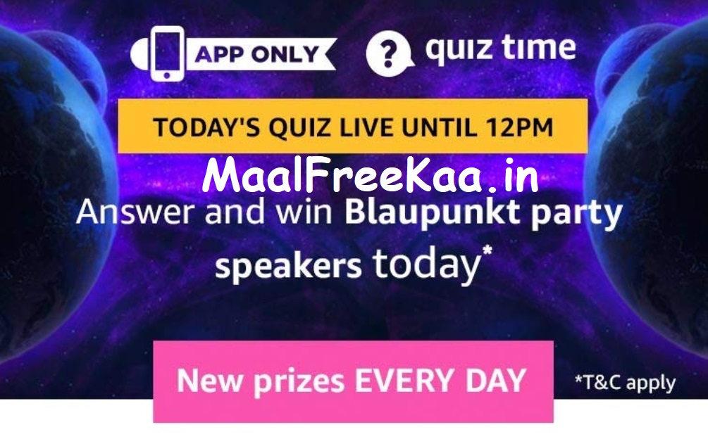 amazon quiz blaupunkt party speaker