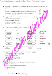 6.Sinif Turkce Doku Yayinlari Ogrenci Calisma Kitabi Sayfa 94 - Ders