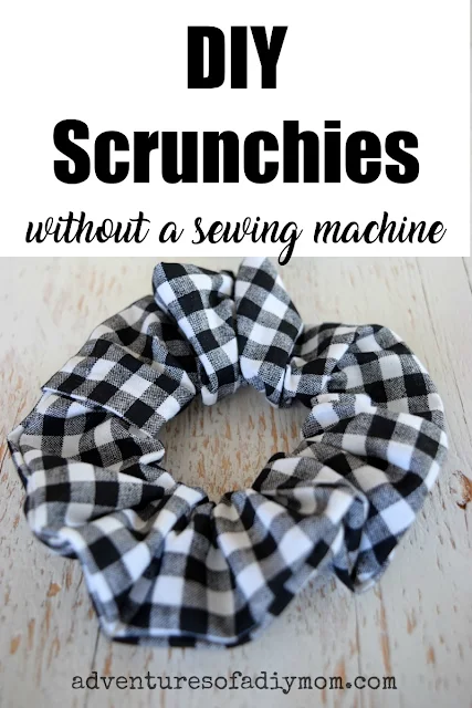 DIY scrunchies without a sewing machine