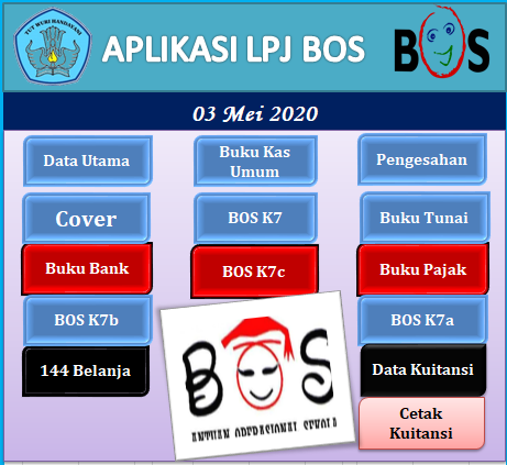 Download Aplikasi Pelaporan Bos Reguler Bulanan Tahun 2020 Excel Mayfile