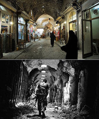 سرقة الآثار في دول الثورات بالعالم العربي  The-Old-Souk-in-Aleppo-001