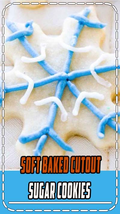 Soft-Baked Cutout Sugar Cookies: These soft rollout sugar cookies have Christmas and New Years written all over them! It's the perfect Christmas cookie recipe, if you ask me. These Cutout Sugar Cookies are made with homemade frosting and are such a simple classic christmas cookie recipe. #dessert #christmas #cookies #recipe