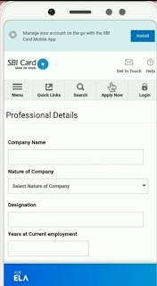 SBI credit card online application credit SBI credit card online app