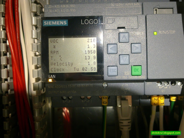 Отображение показаний счетчика на ПЛК Siemens Logo 8