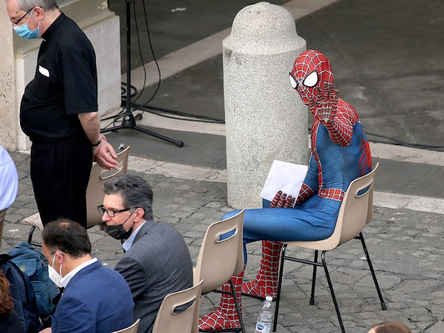 Spiderman at Vatican photo