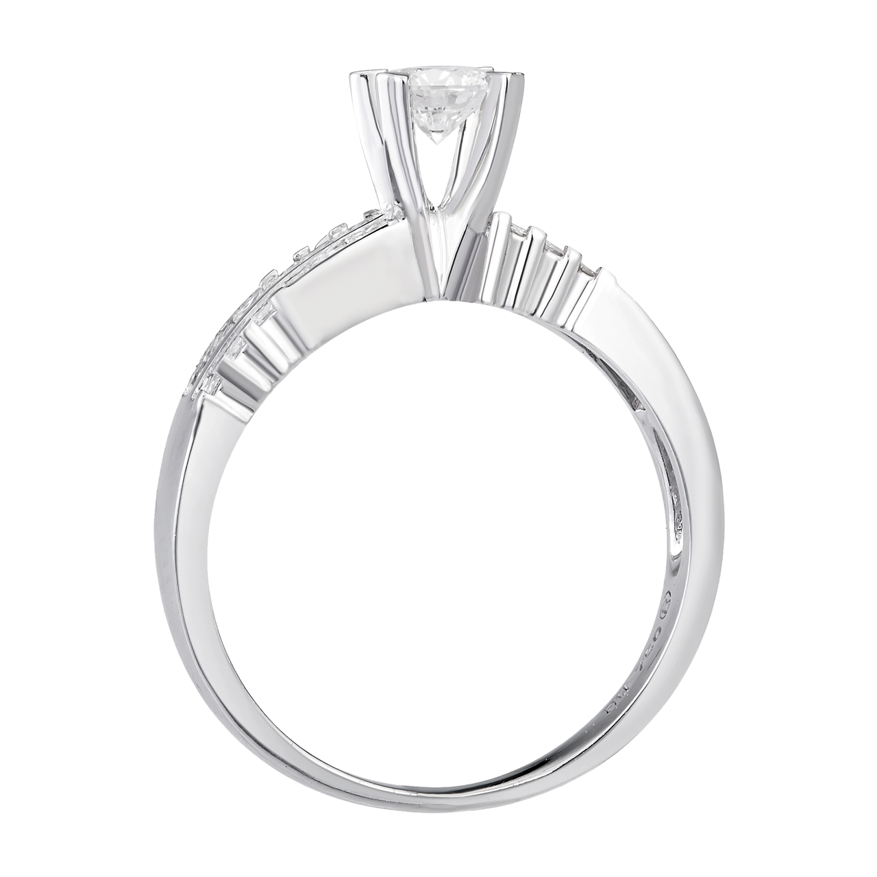 Nhẫn Kim cương Vàng trắng 14K PNJ DDDDW000703