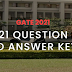 📢GATE 2021 Answer Key Released; Result On March 22📢