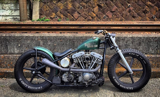 Harley Davidson Shovelhead By Kaktuz Chopper Garage Hell Kustom