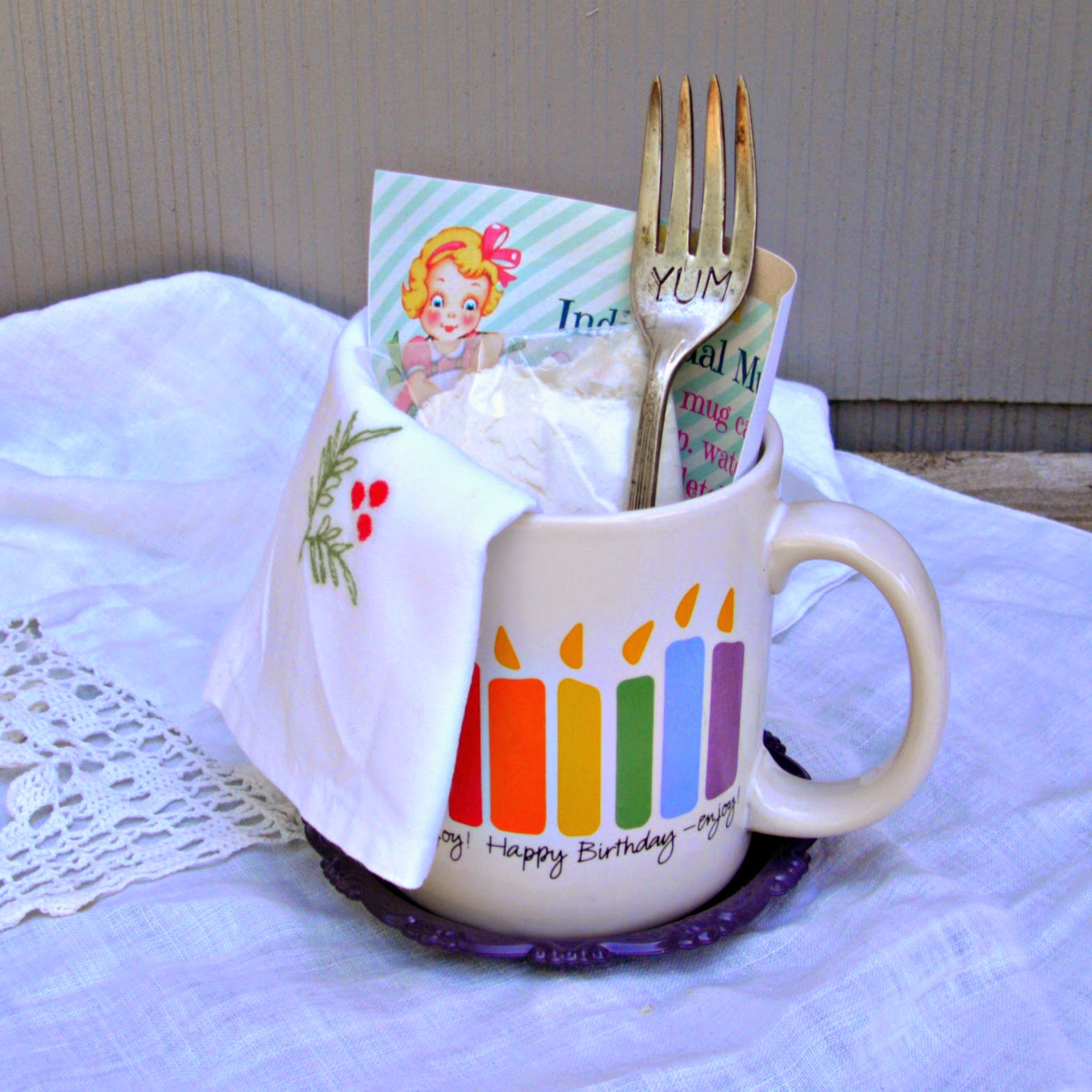 DIY Coffee Mug Gift Baskets Little Vintage Cottage