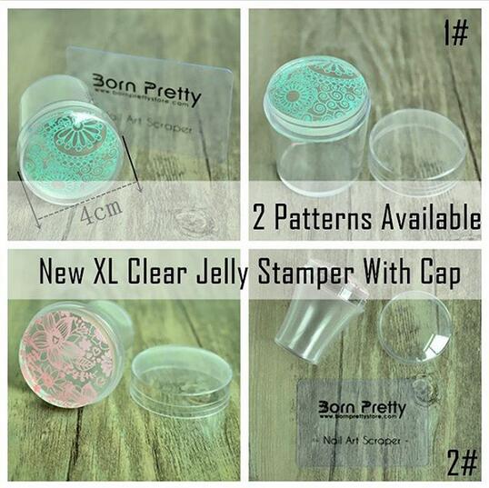 Born Pretty Store Blog New XL Capped Clear Jelly Stampers Are Online!!!
