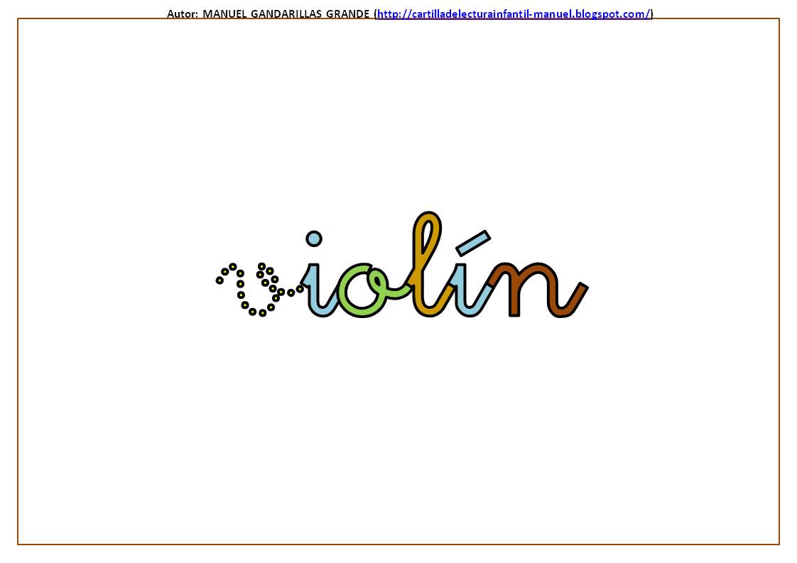 CARTILLA DE LECTURA INFANTIL VIOLÍN (V v 11) LECTURA PALABRA VÍDEO FICHAS
