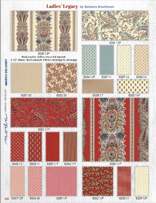 Barbara Brackman's MATERIAL CULTURE Ladies Legacy Civil War Fabric