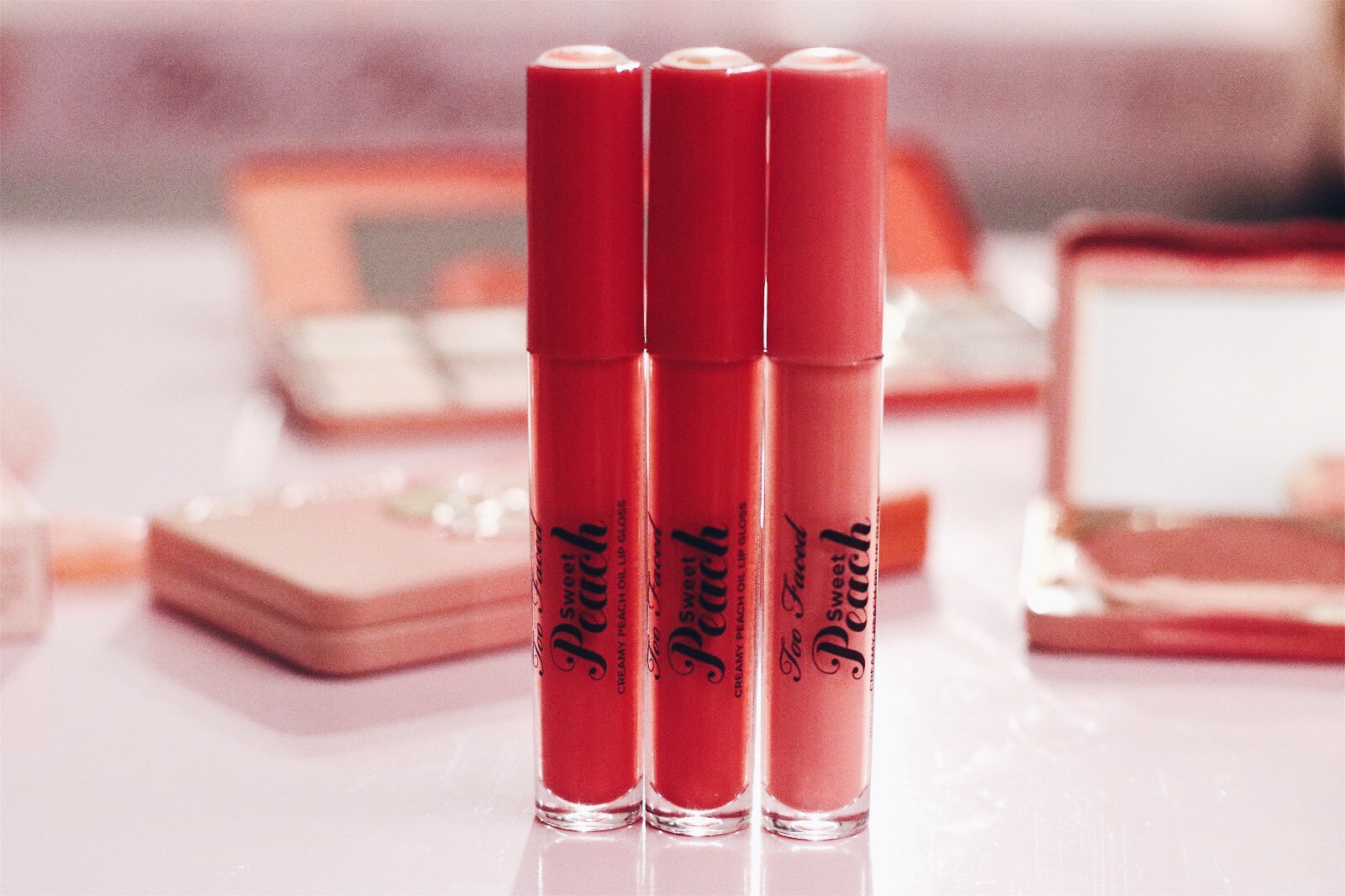too faced sweet peach huile à lèvres avis