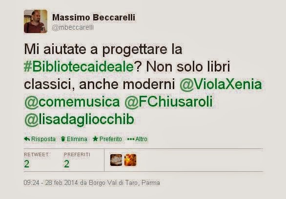 Mi aiutate a progettare la #bibliotecaideale?