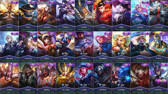 Script skin hero Mobile Legends