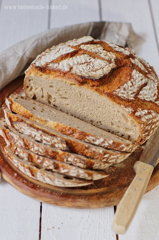 {Rezept} Joghurt-Dinkel-Brot mit Sauerteig | Topfbrot | homemade and ...