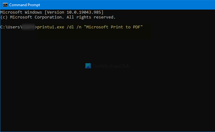 Windows10でMicrosoftPrinttoPDFプリンターを表示または非表示にする方法