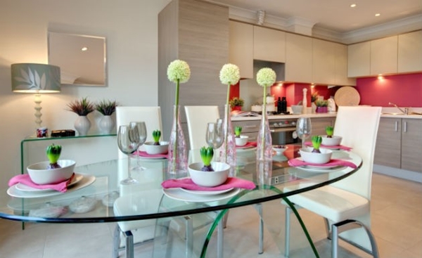 decoração rosa
