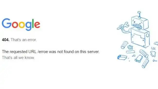 Google's own error 404 page