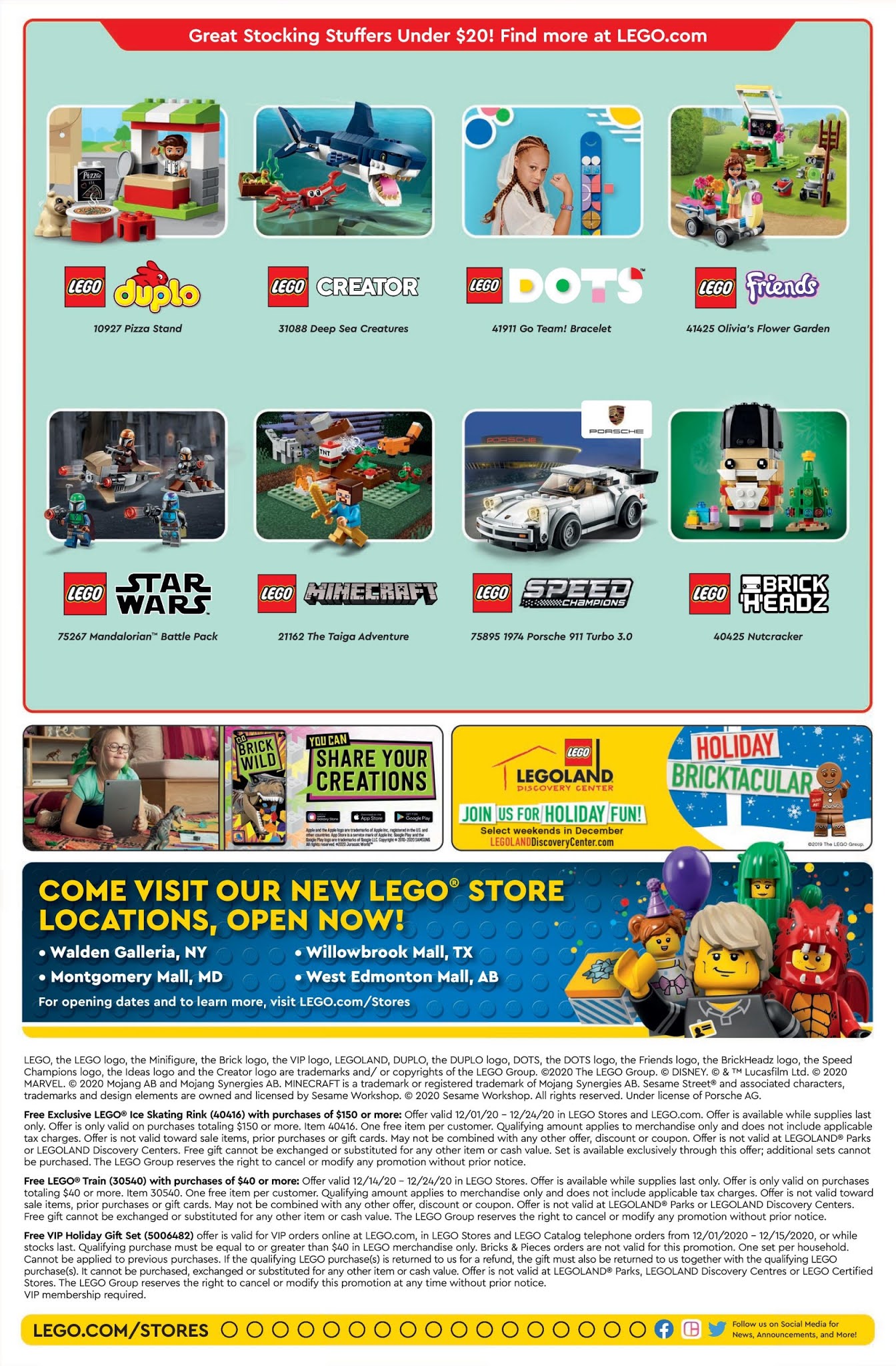 Brick Built Blogs: Lego December 2020 Store Calendar