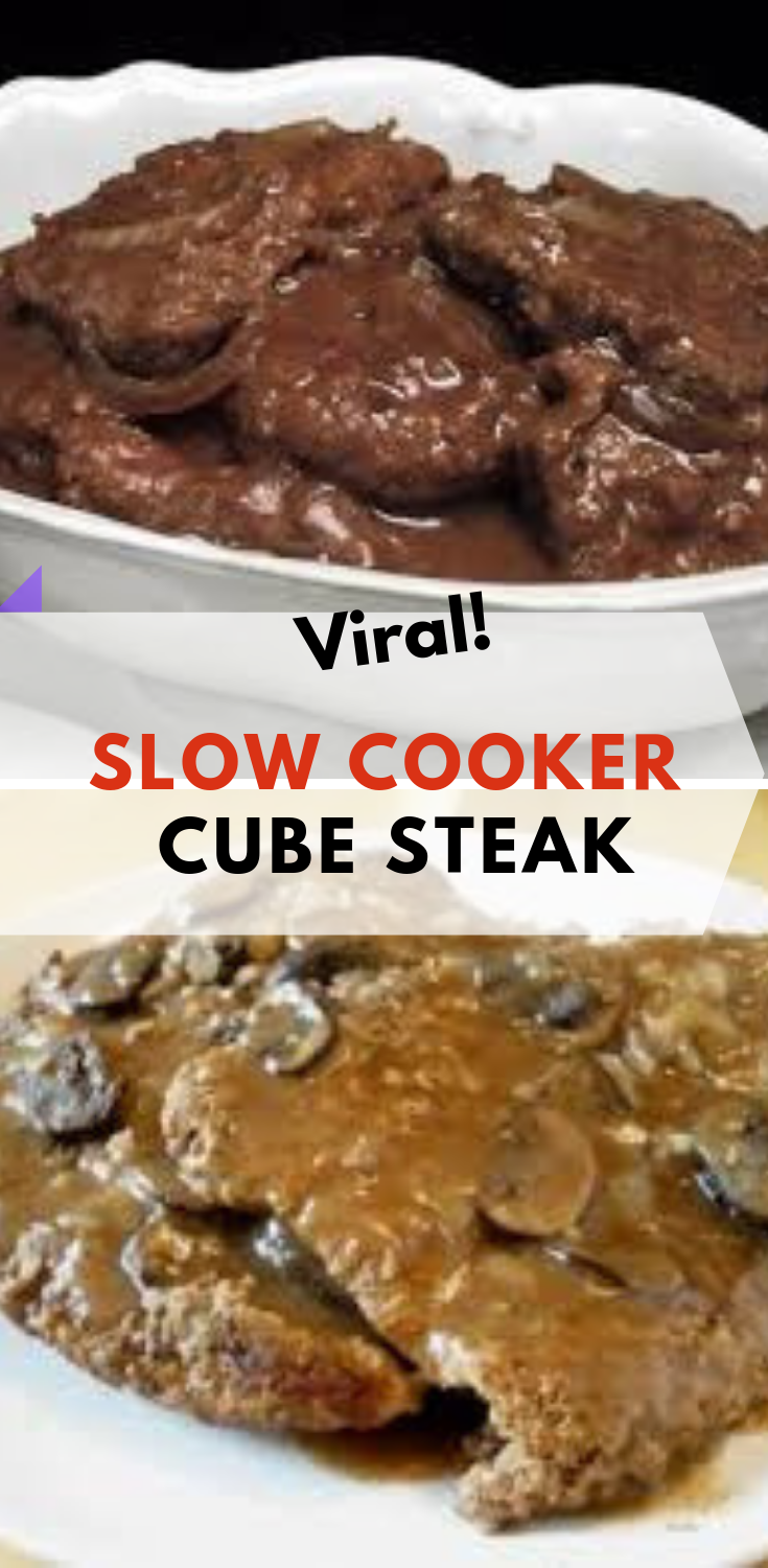 Slow Cooker Cube Steak (Time 5 minutes) Easy Recipes