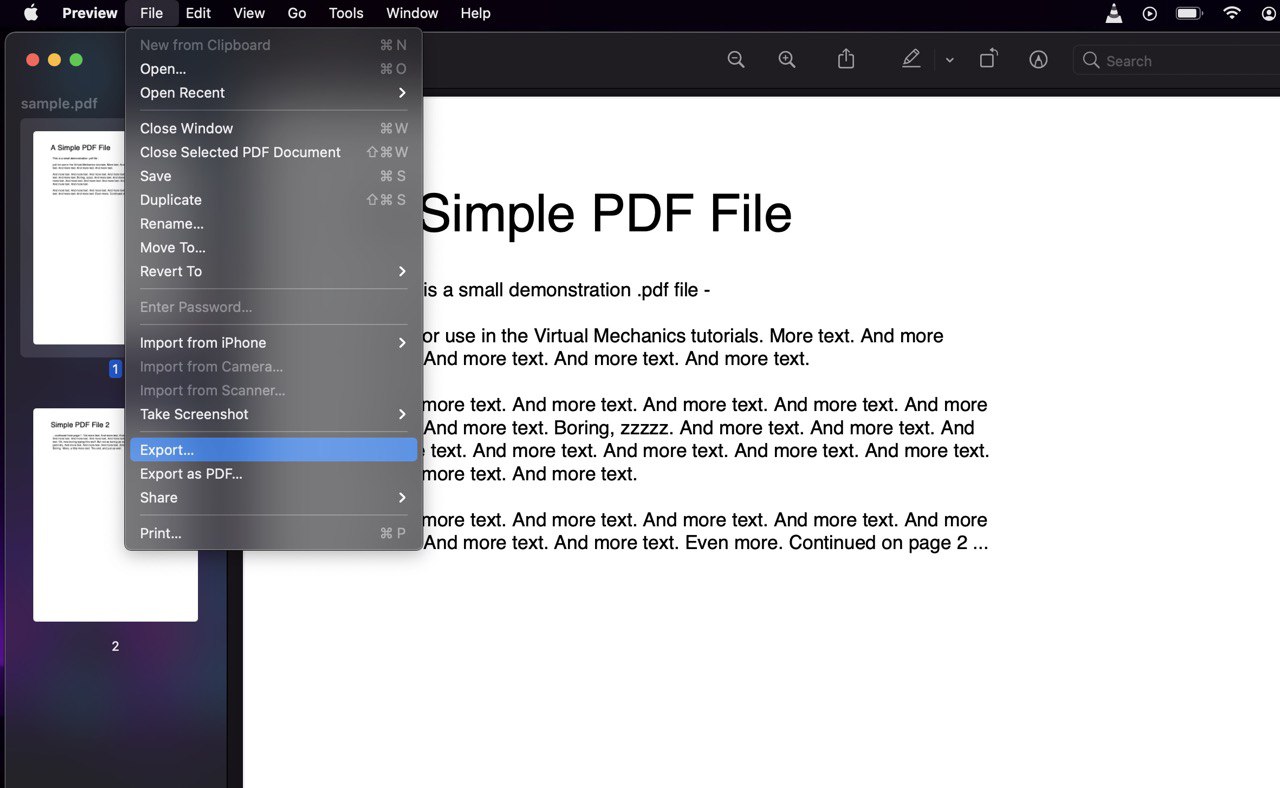 How to quickly reduce the size of a PDF document on your Mac computer