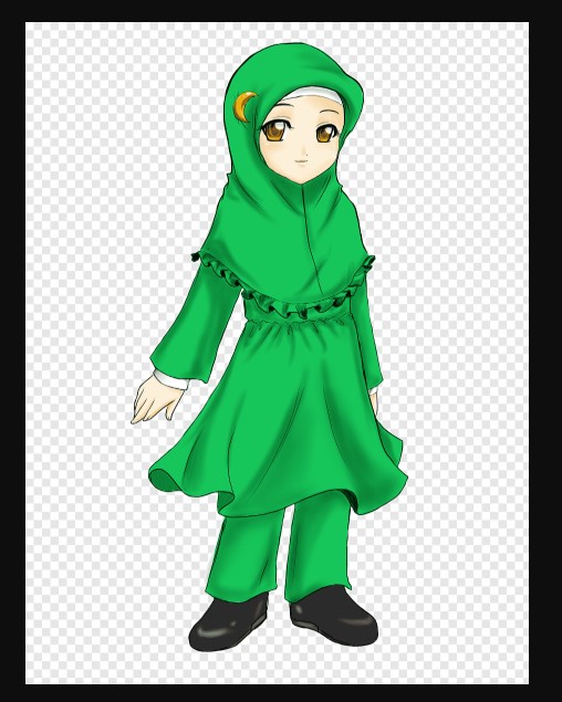 Gambar kartun muslimah lucu dewasa