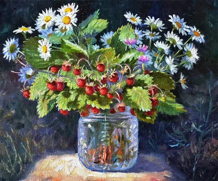 Земляника 2 Российский художник. Юлия Бакаева