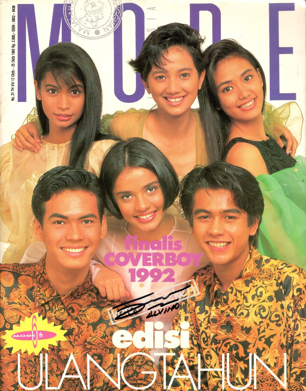 Jarnawi Aliun is Aliun Hamidy's Son: Majalah MODE tandatangan Asli