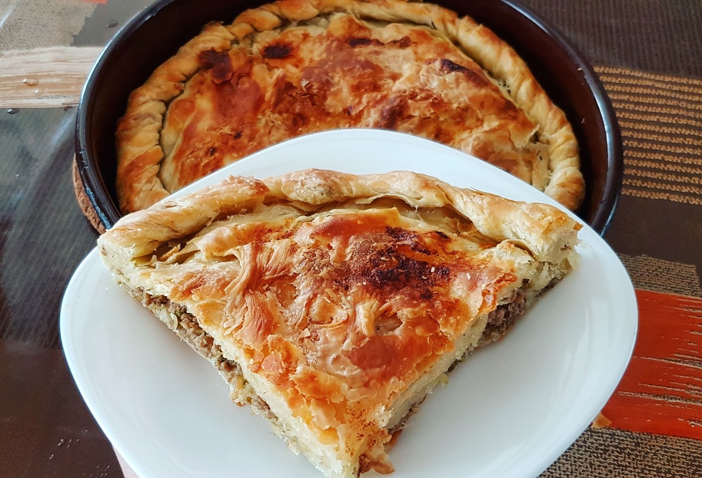 ZELNIK WITH MINCED MEED AND LEEKS Macedonian Cuisine