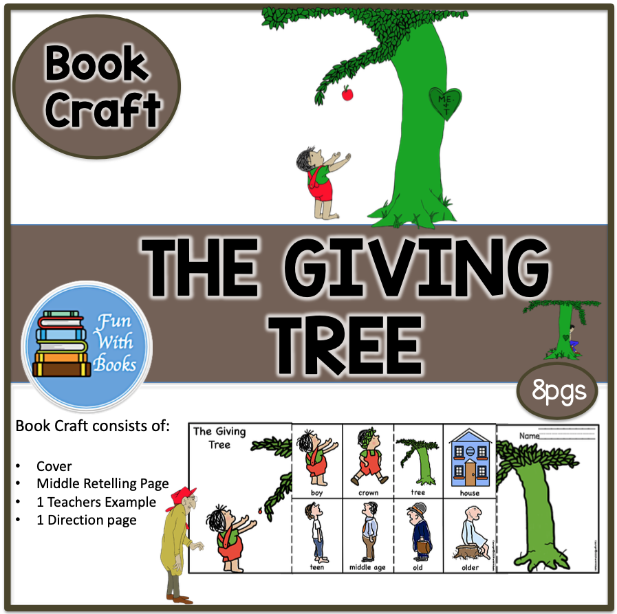 THE GIVING TREE BOOK CRAFT Book Units By Lynn THE GIVING TREE BOOK CRAFT Book Units By Lynn