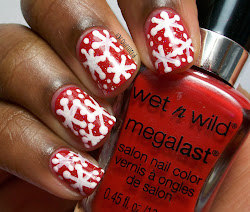nails snowflake simple acrylic designs holiday tried polish actually didn very
