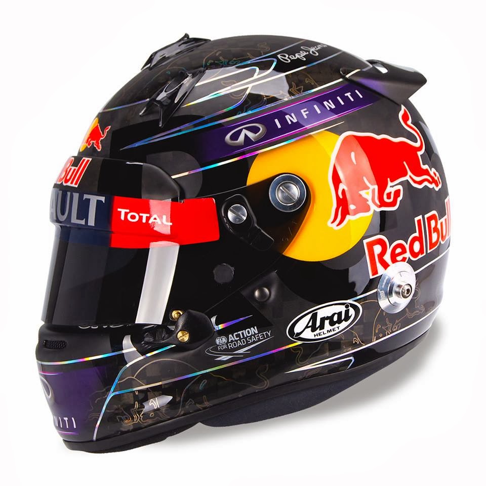 Racing Helmets Garage Arai GP6 S.Vettel India 2013 by Jens Munser Designs