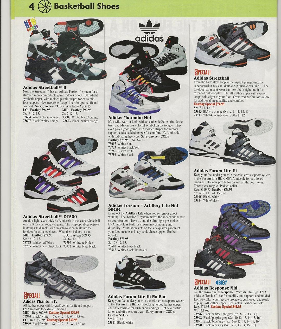 1993 adidas basketball shoes