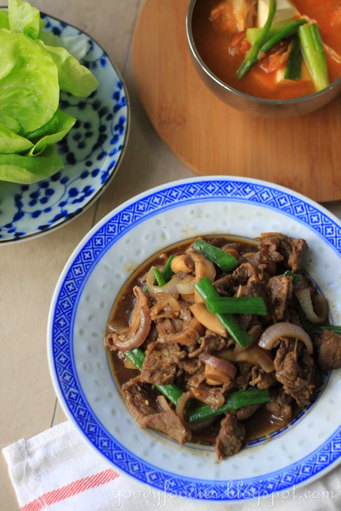 GoodyFoodies: Recipe: Beef Bulgogi (Korean Grilled / Pan-Fried ...