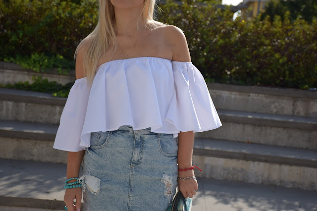 white shirt how to wear white shirt how to combine white shirt september outfit summer blogger outfit mariafelicia magno fashion blogger italian fashion bloggers web influencer italy 