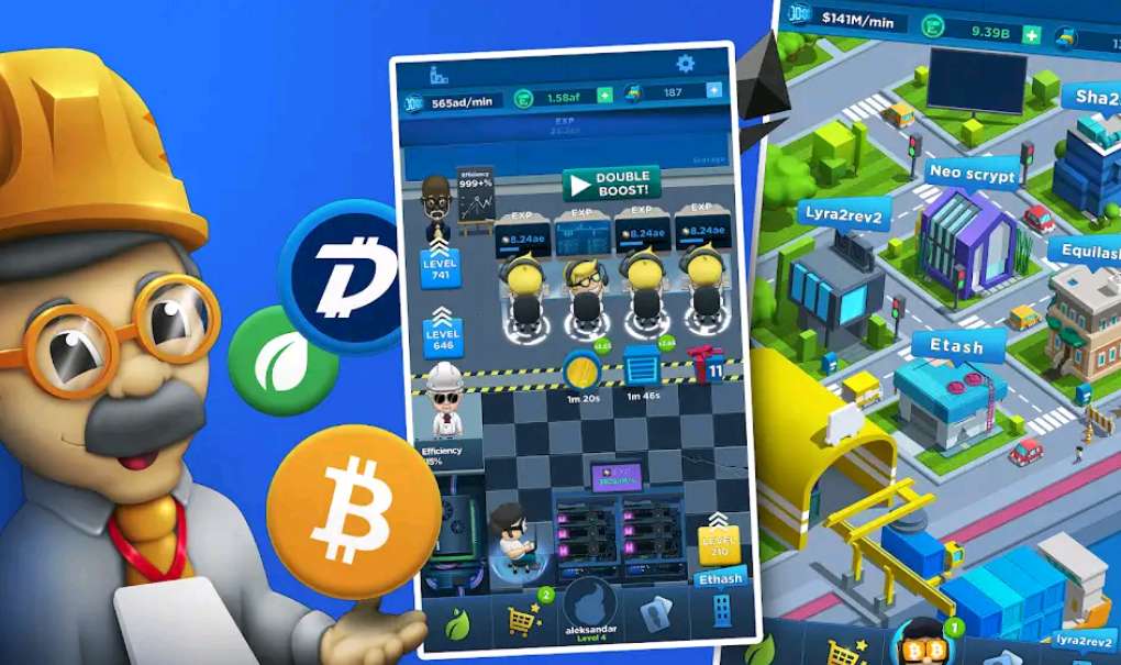 Game Android Penghasil Uang Crypto Idle Miner Mod Apk Game Android Penghasil Uang Bitcoin Termudah