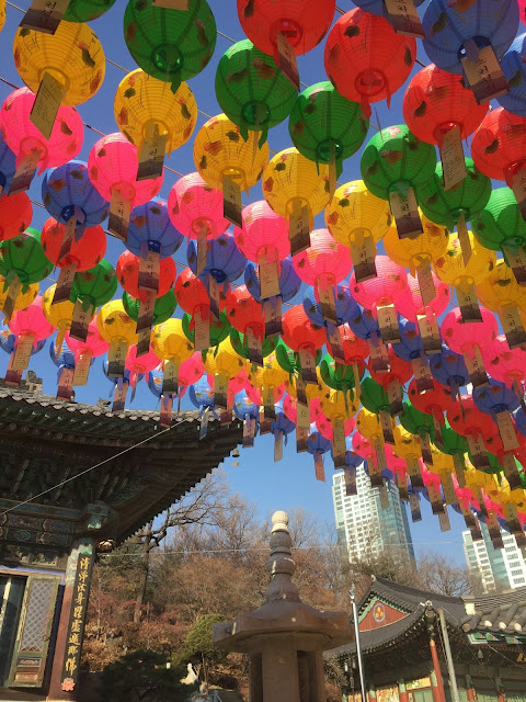 bongeunsa, seoul, korea