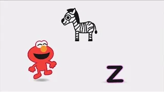 Animated Elmo sings the Z sound in Z - Zebra song, Sesame Street Episode 4405 Simon Says season 44