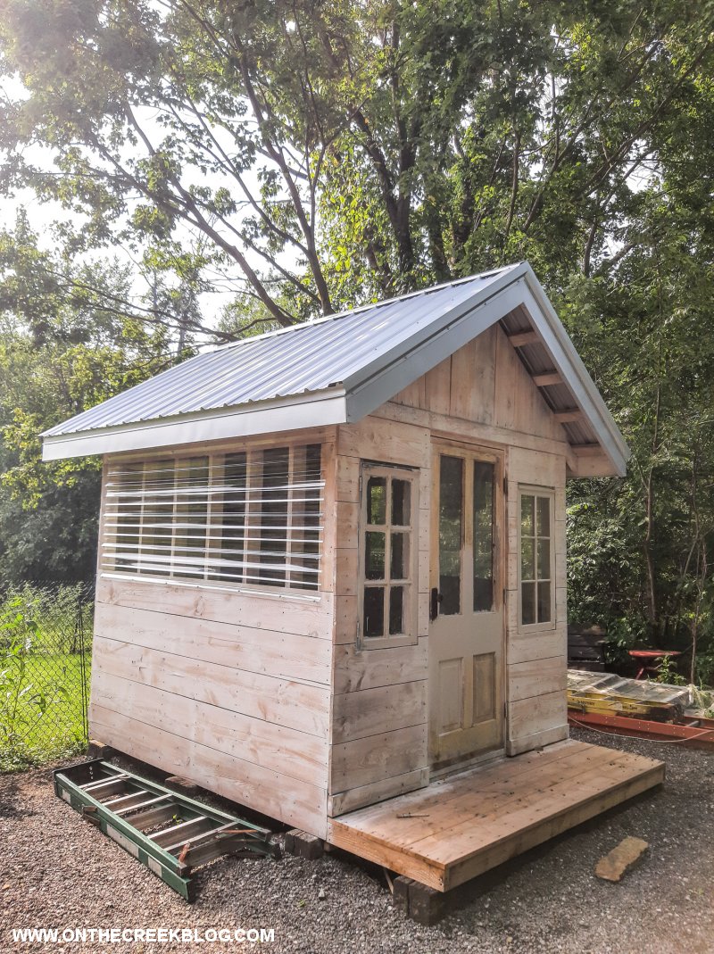 Greenhouse Tin Roof Tiff W. on the creek blog