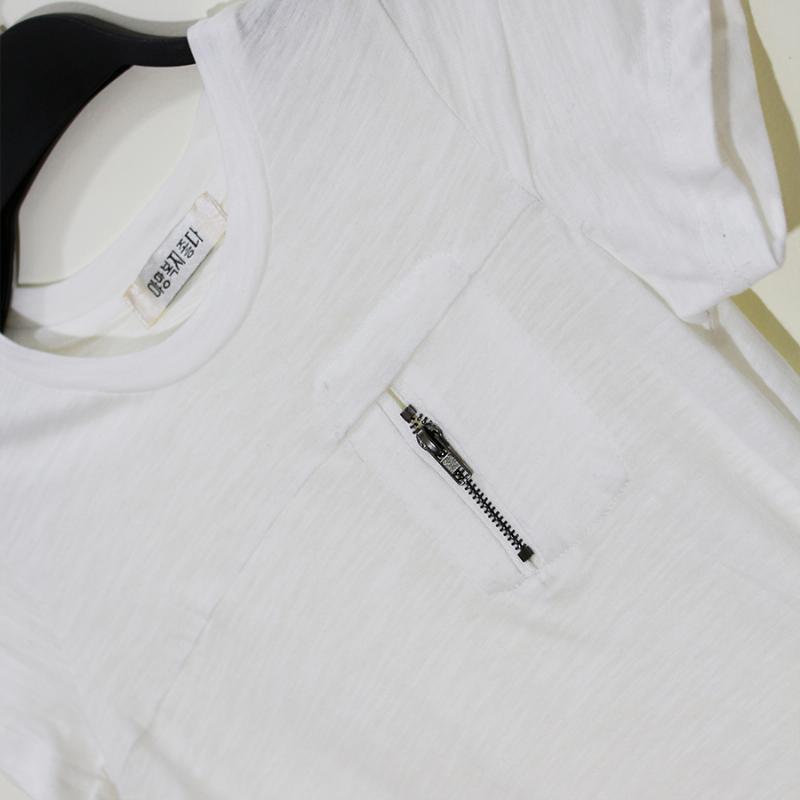 Áo Thun Tay Ngắn Phối Dây Kéo - Bé 3-13 tuổi - Thương Hiệu : Nhật 153718 3 4 561