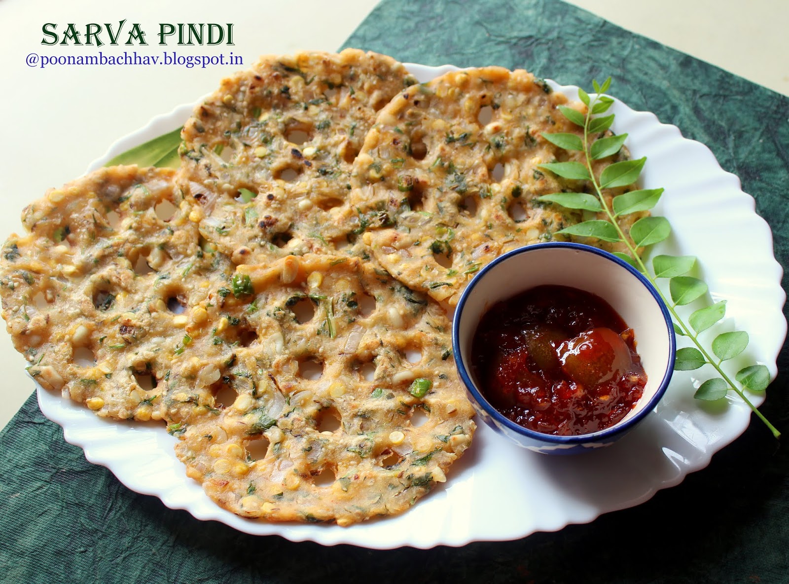 Annapurna Sarva Pindi / Savory Rice Flour Pancakes From Telangana Cusine