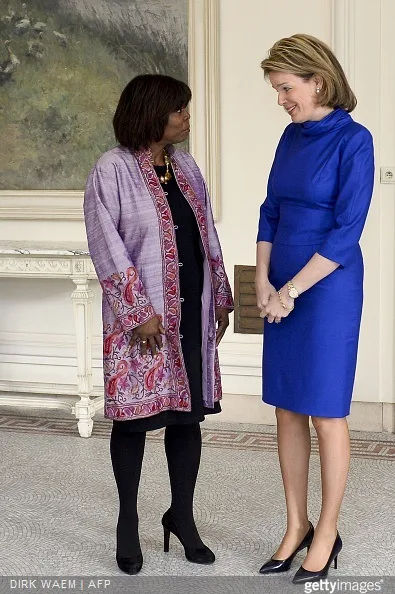 United Nations World Food Programme (WFP) Ertharin Cousin and Queen Mathilde 